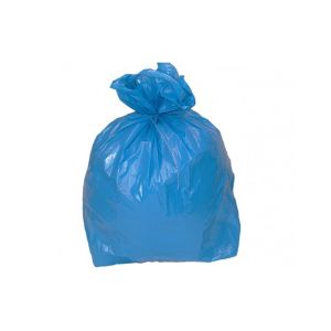 SAC POUBELLE A LIEN CLASSIQUE PEHD bleu 30L 12 µ 500x650 20 x25 rouleaux