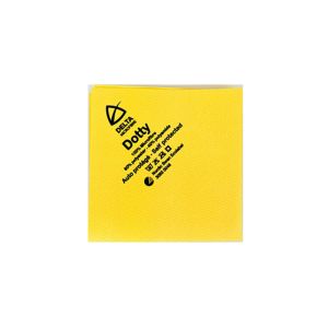 LAVETTE DOTTY microfibre jaune 160GR/M² 40x40CM sachet de 5