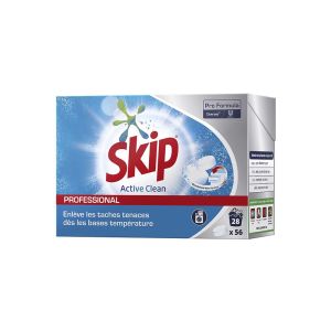 ACTIVE CLEAN TABLETTES pastilles de lessive tous textiles 56 x3