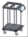 CHARIOT DE MENAGE ORIGO 2 C nu base pour personnalisation