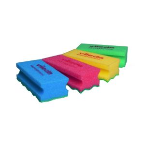 EPONGE PURACTIVE rouge vert 15x7CM sachet de 10