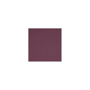 SERVIETTE OUATE prune 2 plis 33x33CM 125 x 16 paquets