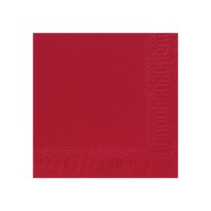 SERVIETTE OUATE bordeaux 2 plis 40x40CM 125 x 10 paquets