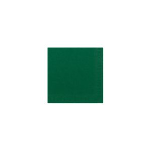SERVIETTE OUATE vert foncé 2 plis 40x40CM 125 x 10 paquets