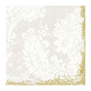 SERVIETTE OUATE Royal blanche 3 plis 33x33CM 50 x 10 paquets