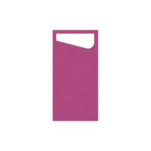SACCHETTO fuchsia avec serviette dunisoft blanche 20x40CM 60 x 4 paquets