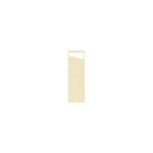SACCHETTO SLIM champagne avec serviette Dunisoft blanche 20x40CM 60 x 4 paquets