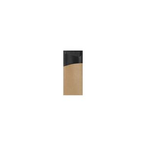 SACCHETTO noir kraft avec serviette ouate noire 33x33CM 100 x 5 paquets