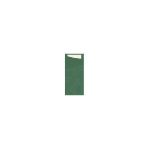 SACCHETTO vert foncé avec serviette crème ouate 33x33CM 100 x 5 paquets