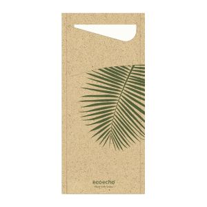 SACHETTO LEAF à base d'herbe avec serviette ouate blanche 33x33CM 100 x 5 paquets