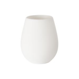 BOUGEOIR A LED TROPICAL silicone blanc 10,9x8,5CM x6