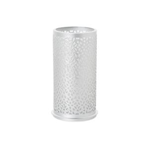 BOUGEOIR BLISS en métal argent 140x75MM x4