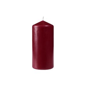 BOUGIE CYLINDRE bordeaux 130x60MM 40 heures 6 x 2 paquets