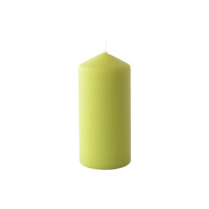 BOUGIE CYLINDRE mat kiwi 150x70MM 50 heures 6 x 2 paquets
