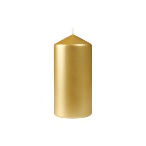 BOUGIE CYLINDRE mat or 150x70MM 50 heures 6 x 2 paquets