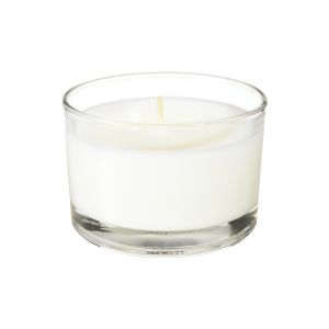 BOUGIE IBIZA pôt en verre blanche 58X85MM 18 heures x12
