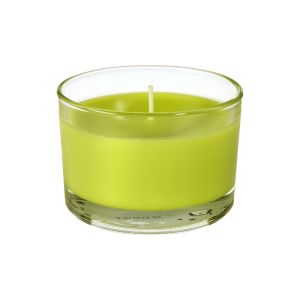 BOUGIE IBIZA pôt en verre kiwi 58X85MM 18 heures x12