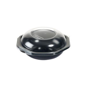BOITE OCTABOWL noire crystal 0,5L plat chaud 160x160x72MM x 405