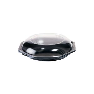 BOITE OCTABOWL noire crystal 1,05L plat chaud 230x230x72MM x 170