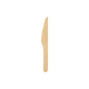 COUTEAU DINNER en bois naturel 160MM 100 x 10 sachets