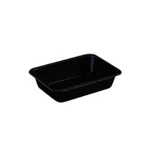 BARQUETTE ECOECHO CPET noir 1 compartiment 0,51L 171x127x35MM x 900