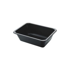 BARQUETTE ECOECHO CPET noir 1 compartiment 0,67L 171x127x50MM x840