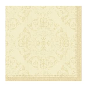 SERVIETTE DUNILIN Opulent crème 40x40CM 45 x 12 paquets