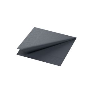 SERVIETTE OUATE noire 24x24CM 3 plis pliage en 4 250 x8 soit 2000 serviettes