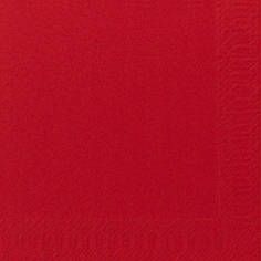 SERVIETTE OUATE rouge 3 plis 24x24CM 250 x 8 paquets