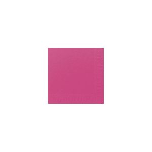 SERVIETTE OUATE fuchsia 3 plis 33x33CM 125 x 8 paquets