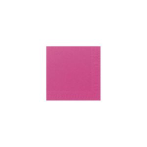 SERVIETTE OUATE fuchsia 3 plis 40x40CM 125 x 8 paquets