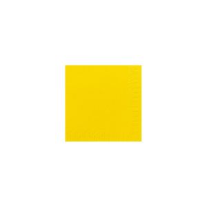SERVIETTE OUATE jaune 3 plis 40x40CM 125 x 8 paquets