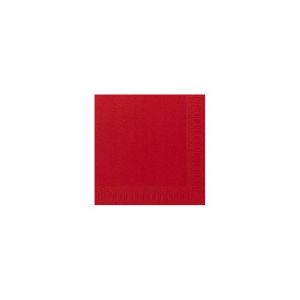 SERVIETTE OUATE rouge 3 plis 40x40CM 250 x 4 paquets