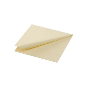 SERVIETTE OUATE crème 2 plis 24x24CM 300 x 8 paquets