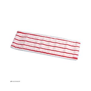 FRANGE DE LAVAGE SPRINT Brush rouge et blanche à poches 40CM