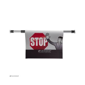 PANNEAU D'AVERTISSEMENT STOP à suspendre sur perche telescopique