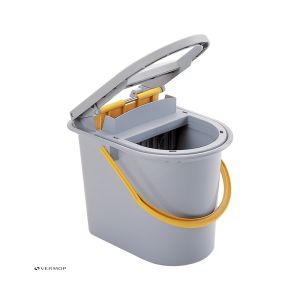 SEAU WRINGBOY pour le lavage des sols petites surfaces avec presse incluse gris