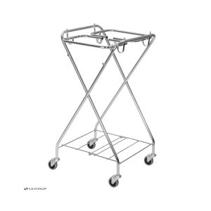 CHARIOT A PAPIER X-FORM chromé avec support 2x70L