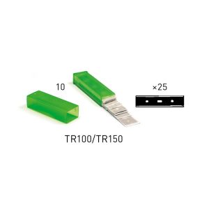 LAME de rechange grattoir pour TRIM en étui plastique 10CM x25