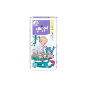 COUCHE BEBE à scratch BBHappy Junior Extra 16+KG T6 54 x4 sacs