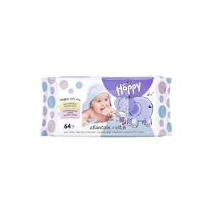 LINGETTE BBHappy pour bébé à l'allantoïne & vitamine E 64 x10 sachets