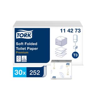 PAPIER TOILETTE PREMIUM FEUILLES DOUX T3 blanc 2 plis x252 formats x30