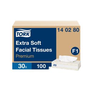 MOUCHOIR BOITE RECTANGLE EXTRA DOUX F1 blanc 2 plis 100 formats x30 boites
