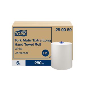 MATIC ESSUIE-MAINS ROULEAU EXTRA LONG H1 blanc 280Mx21CM 1 pli x6 rouleaux