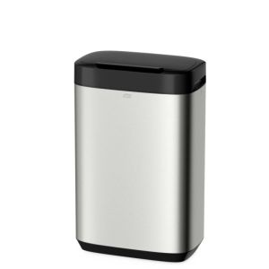 COUVERCLE POUBELLE B1 50L inox noir