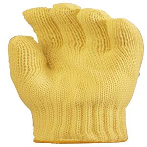 GANT KEVLAR ANTI-CHALEUR 250°C poignet 10CM jaune T.9 la paire