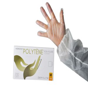 GANT POLYTENE non poudré couleur neutre T.M boite de 200
