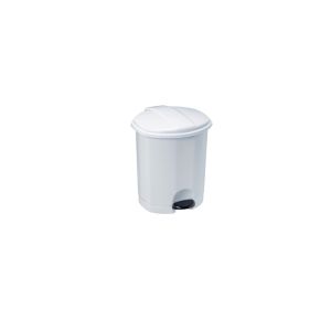 POUBELLE ESA à pédale plastique blanc 5L