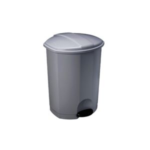 POUBELLE ESA à pédale plastique blanc 7L