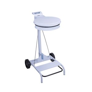 SUPPORT SAC CONTIMOBILE mobile à pédale acier blanc pour le verre 110L